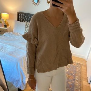 Ruffled Stitched Play Pullover Sweater